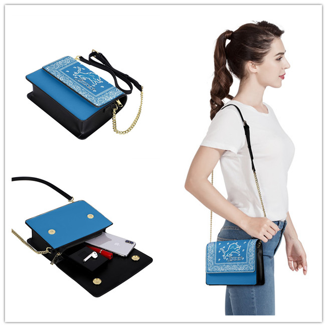 Detroit Lions PU Leather Crossbody Bags 001